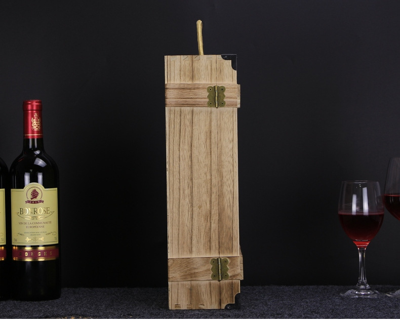 红酒盒双支装复古礼盒通用定实木质制作红酒木盒红酒包装盒