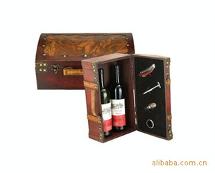 【上海本地】供应酒盒,红酒木盒。古典酒盒,双支酒盒