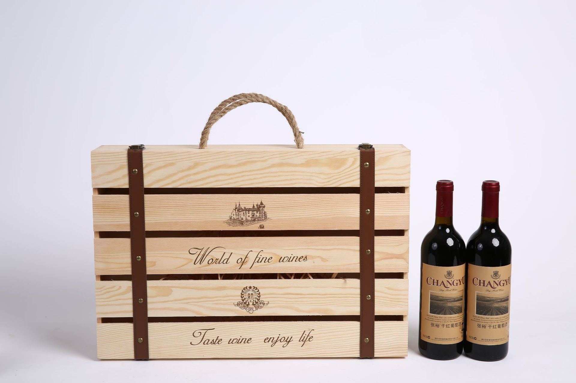 厂家直销实木红酒盒 6支装葡萄酒礼盒的精致包装