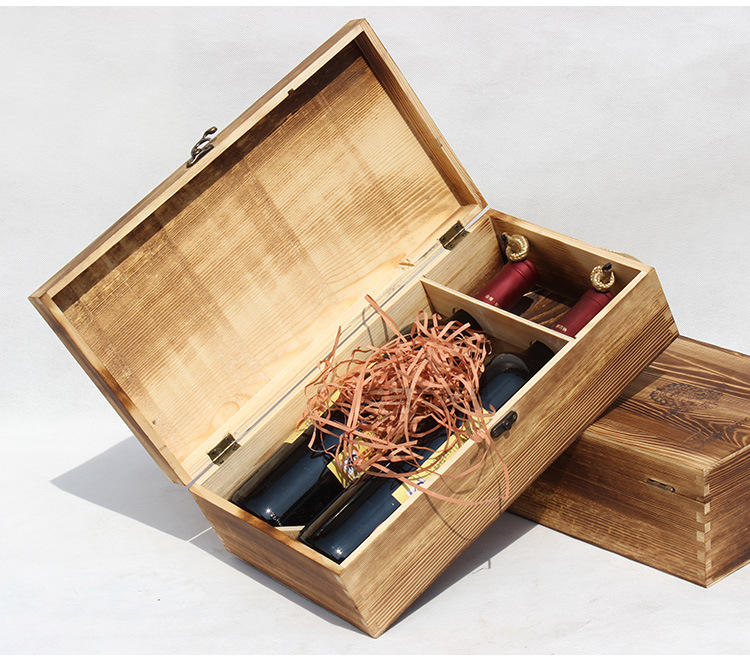 复古木盒子——双支红酒木盒的经典魅力